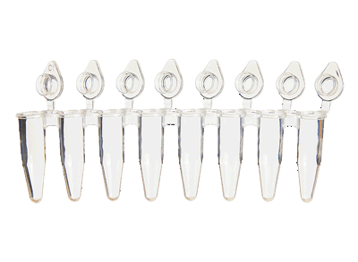 SSI 3247-00 0.2 mL PCR strip tubes, strip of 8 with attached caps