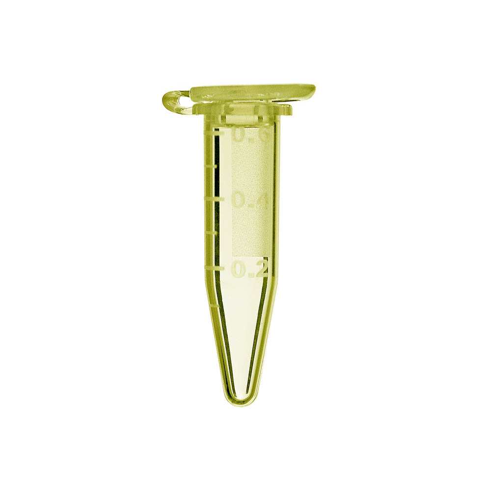 0.5 mL Microcentrifuge Tubes, Boil-Proof, Yellow