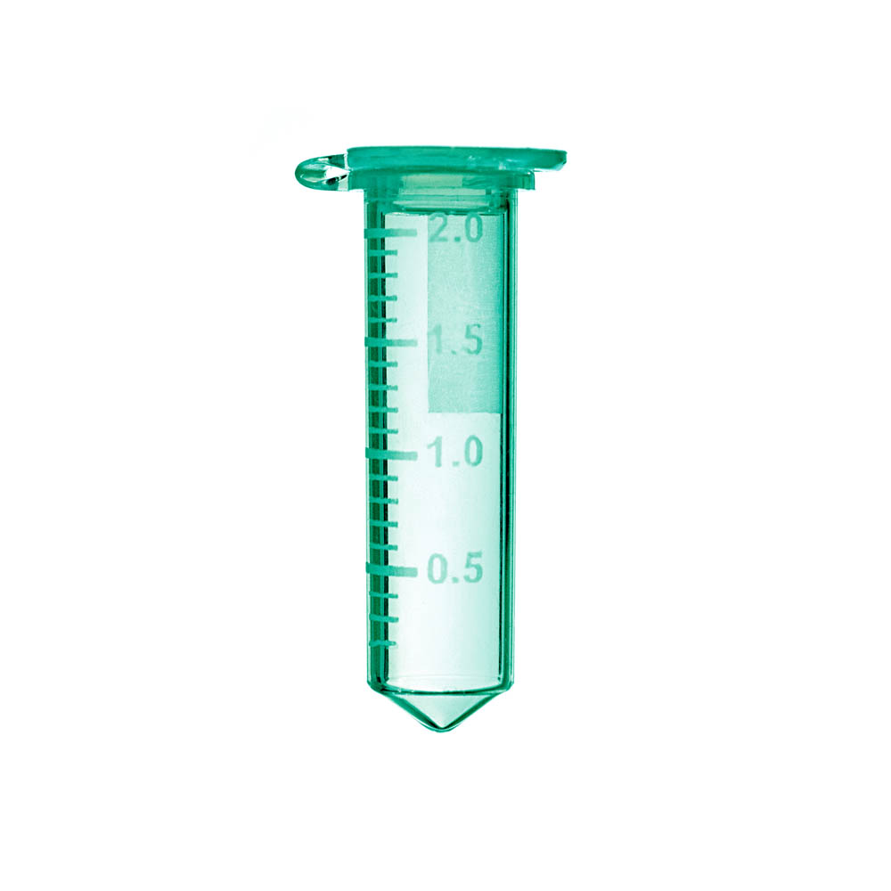 2.0 mL Microcentrifuge Tubes, Boil-Proof, Green
