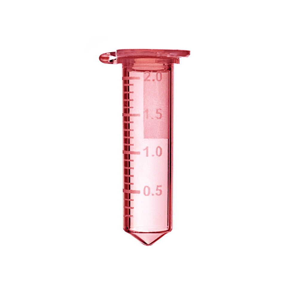2.0 mL Microcentrifuge Tubes, Boil-Proof, Red
