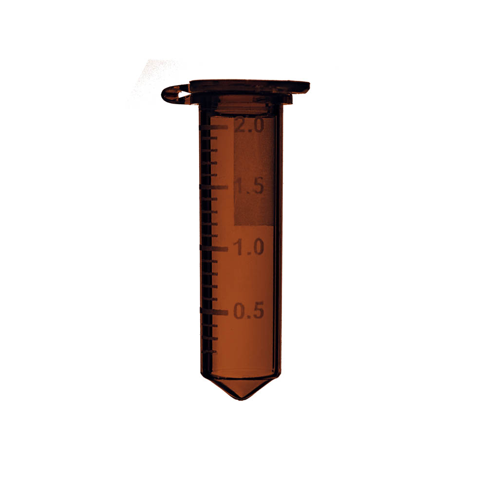 2.0 mL Microcentrifuge Tubes, Boil-Proof, Amber