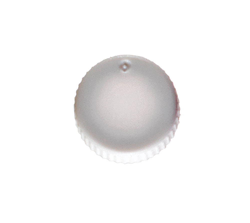 Standard Flat Screw Cap With O-Ring, Opaque White