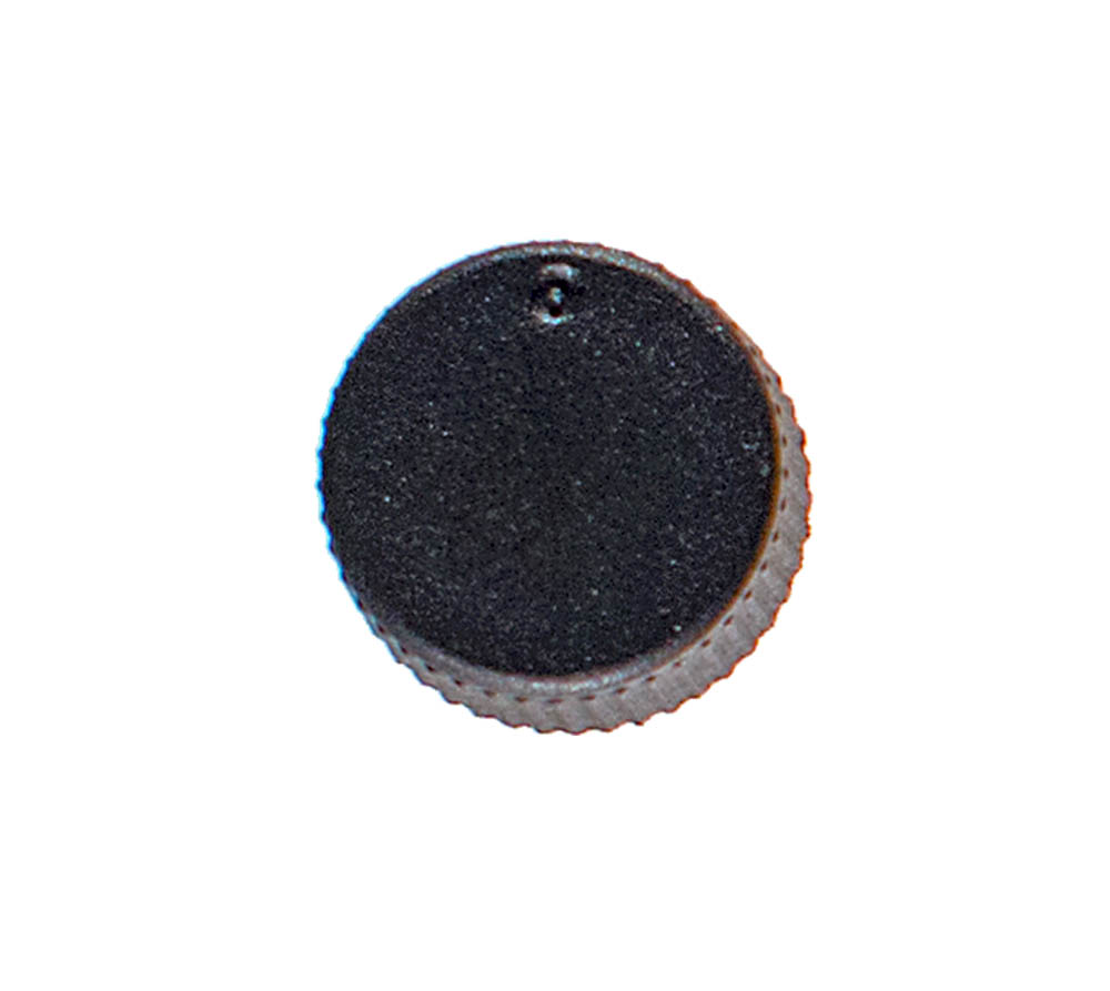 Standard Flat Screw Cap With O-Ring, Translucent Black