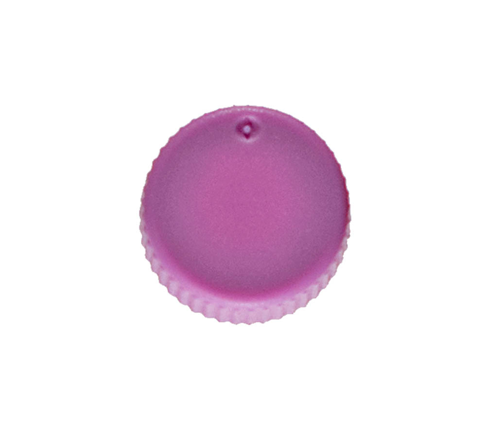 Standard Flat Screw Cap With O-Ring, Opaque Violet