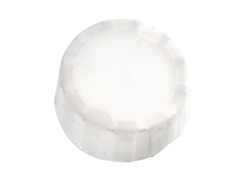 GripSeal&reg; Caps With Molded O-Ring, White