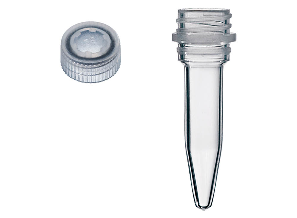 Sterile Assemblies: 0.5 mL Conical Screw Microtubes & Flat Screw Caps