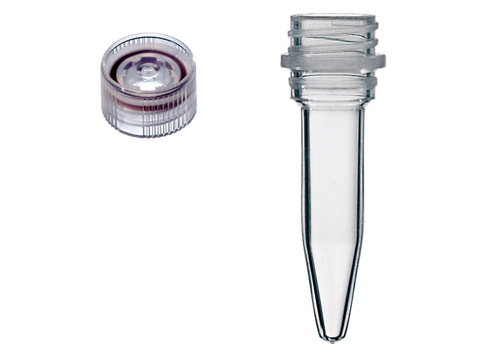 Sterile Assemblies: 0.5 mL Conical Screw Microtubes & Insertable Screw Caps