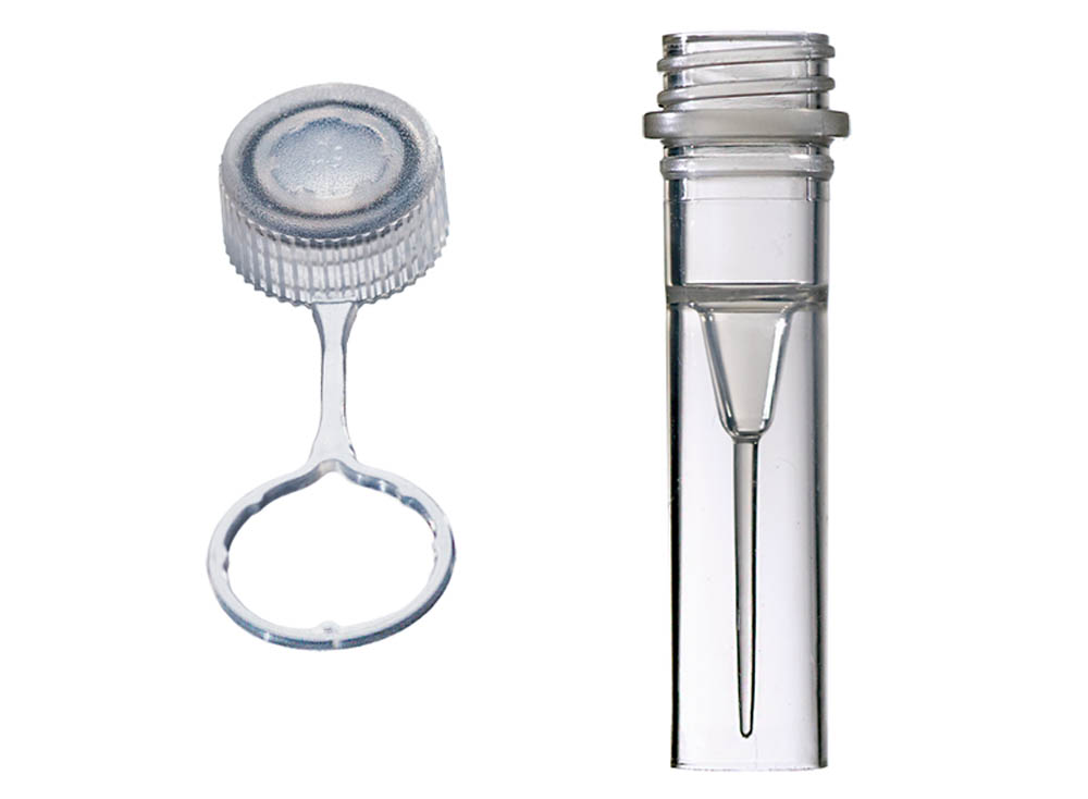 Sterile Assemblies: 0.5 mL Skirted Screw Microtubes & Tethered Flat Screw Caps