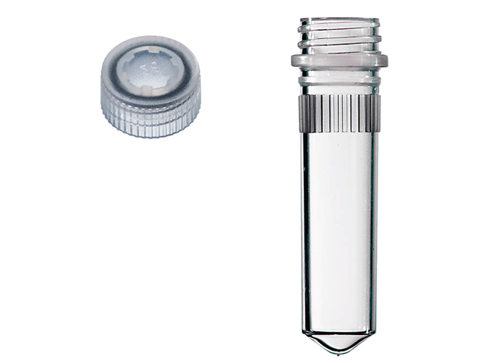 Sterile Assemblies: 2.0 mL Ribbed, Conical Screw Microtubes & Flat Screw Caps