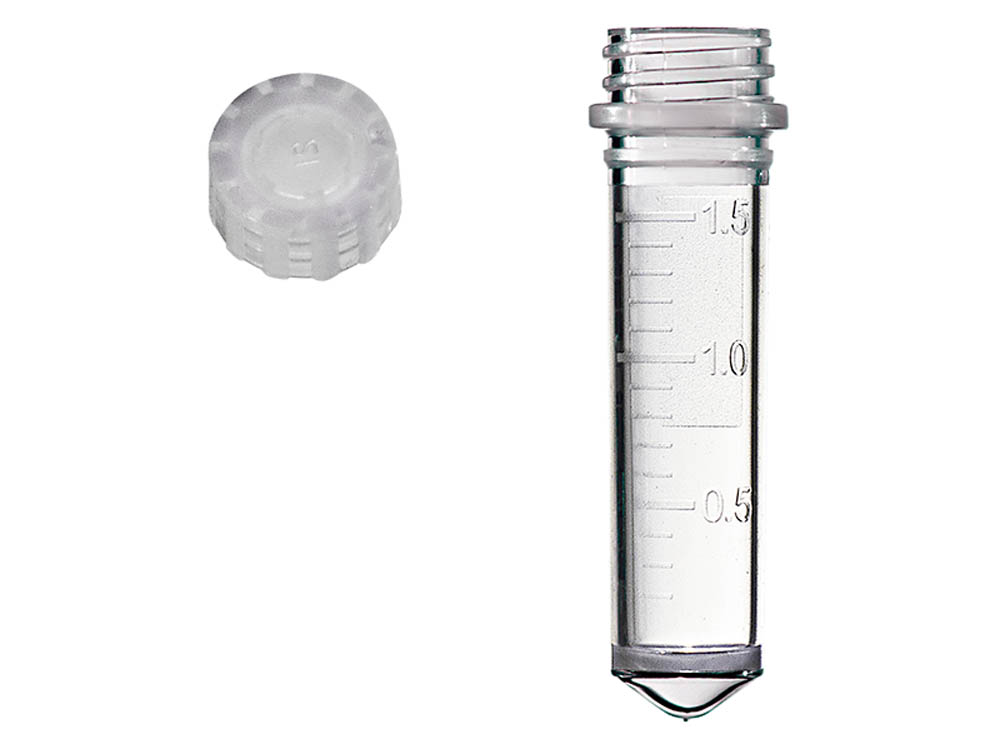 Sterile Assemblies: 2.0 mL Graduated, Conical Screw Microtubes & GripSeal&reg; Screw Caps