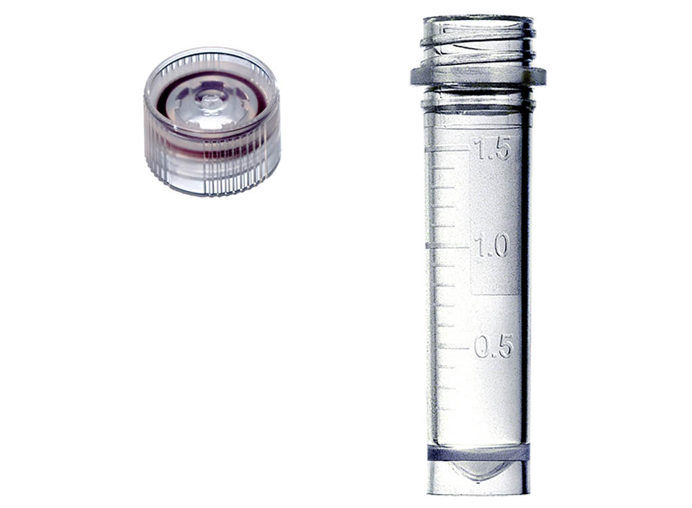 Sterile Assemblies: 2.0 mL Graduated, Skirted Screw Microtubes & Insertable Screw Caps