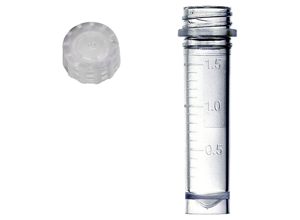 Sterile Assemblies: 2.0 mL Graduated, Skirted Screw Microtubes & GripSeal&reg; Screw Caps