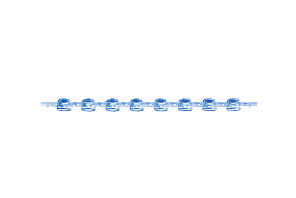 8-Strip PCR Dome Caps, Blue