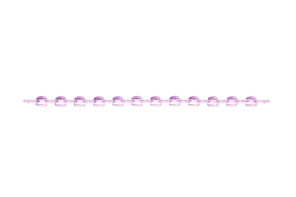 12-Strip PCR Dome Caps, Violet
