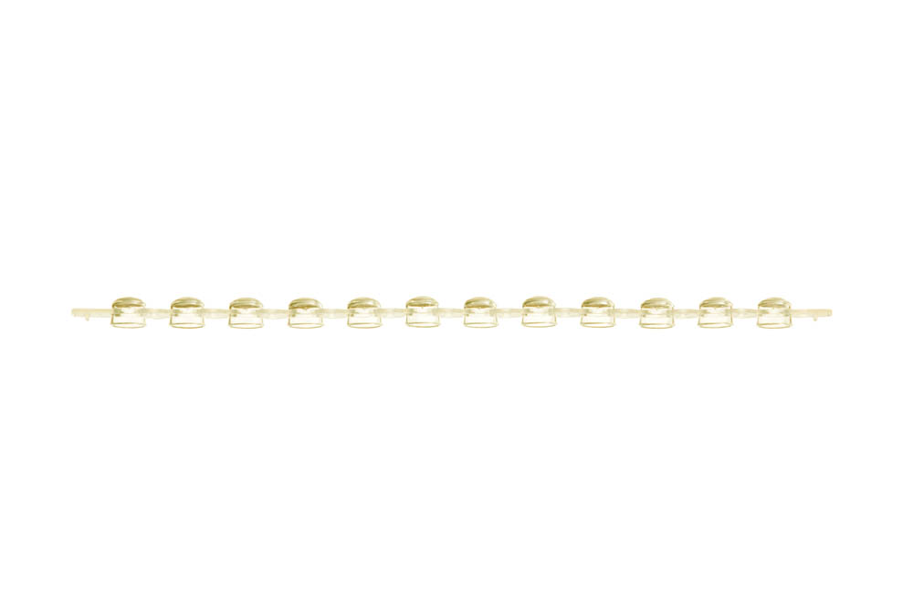 12-Strip PCR Dome Caps, Yellow