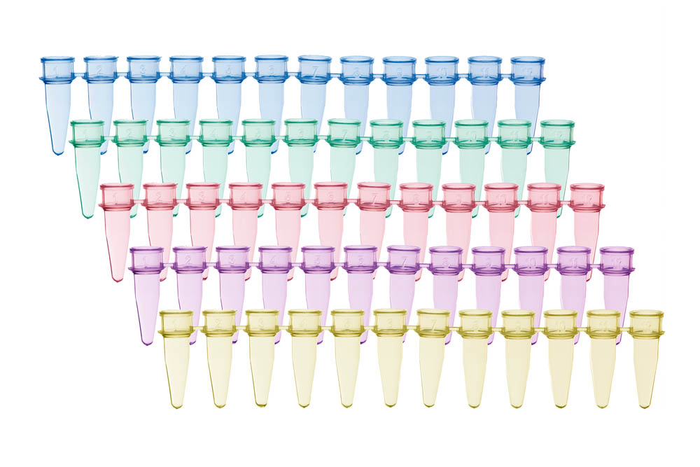 0.2 mL 12-Strip PCR Tubes, Red