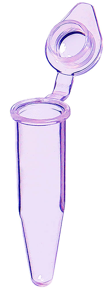 0.5 mL Individual Violet PCR Tubes with Frosted Flat Caps