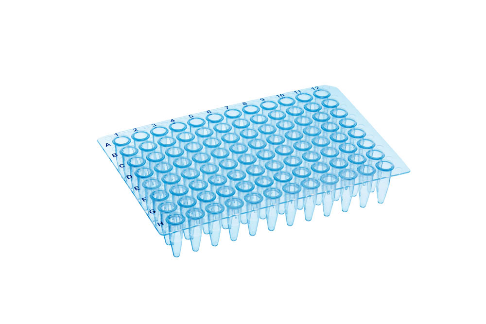 96-Well 0.2 mL Universal Non-Skirted PCR Plates, Blue