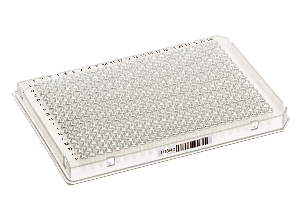 384-Well PCR Plates, Roche&reg;-Type, A24 P24 Notches, Barcoded