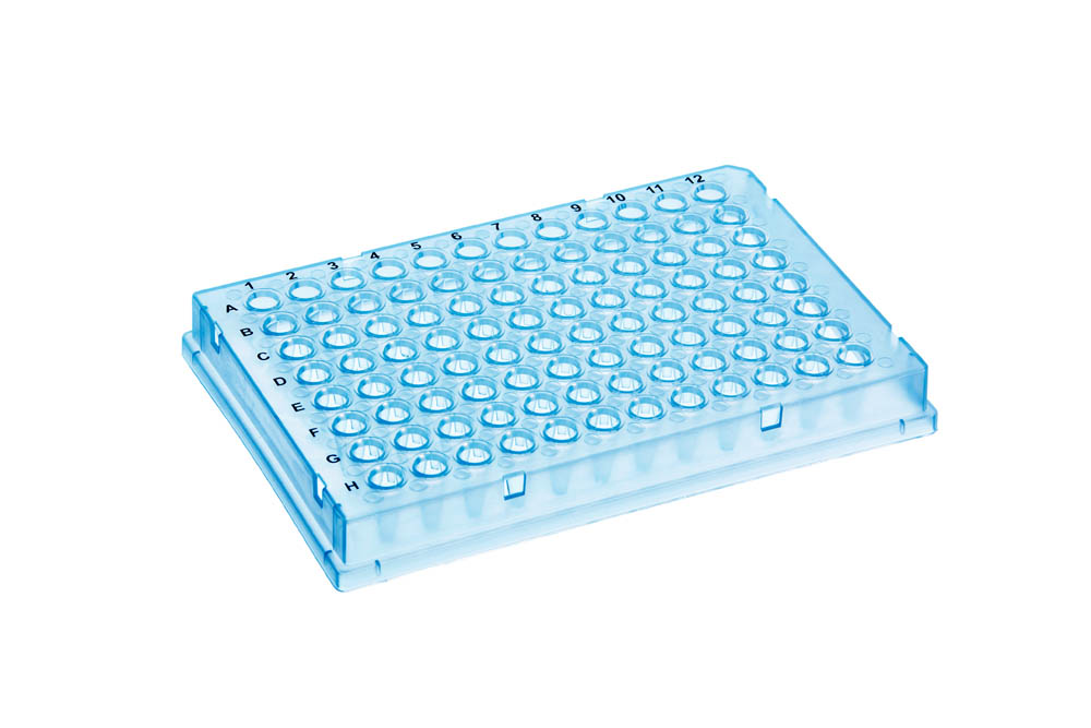 96-Well 0.1 mL Full-Skirt PCR Plates, Bio-Rad&reg;-Type, Low-Profile, Blue