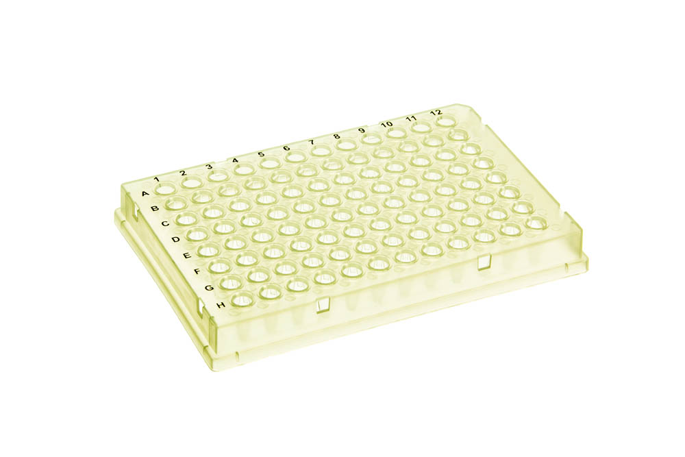 96-Well 0.1 mL Full-Skirt PCR Plates, Bio-Rad&reg;-Type, Low-Profile, Yellow