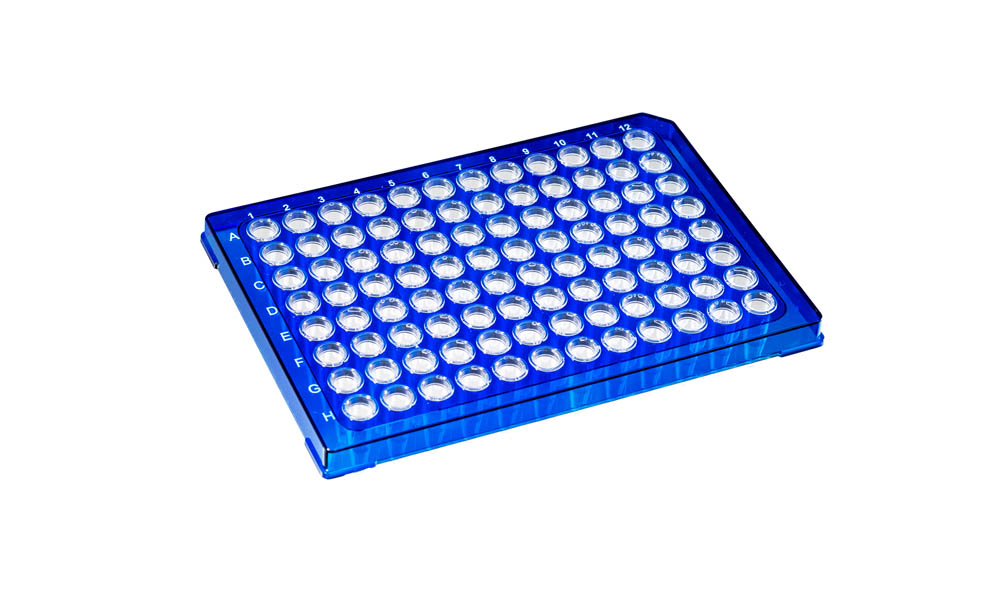 0.2 mL DuraFrame&reg; Rigid PCR Plates, Blue