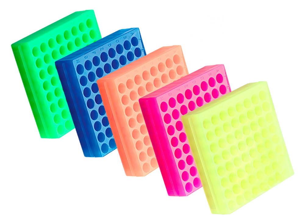 64-Place Flipper&reg; Racks (No Lid), Fluorescent Colors