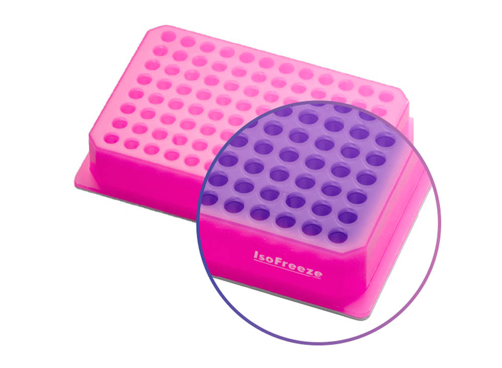 IsoFreeze&reg; Color-Changing PCR SBS Rack