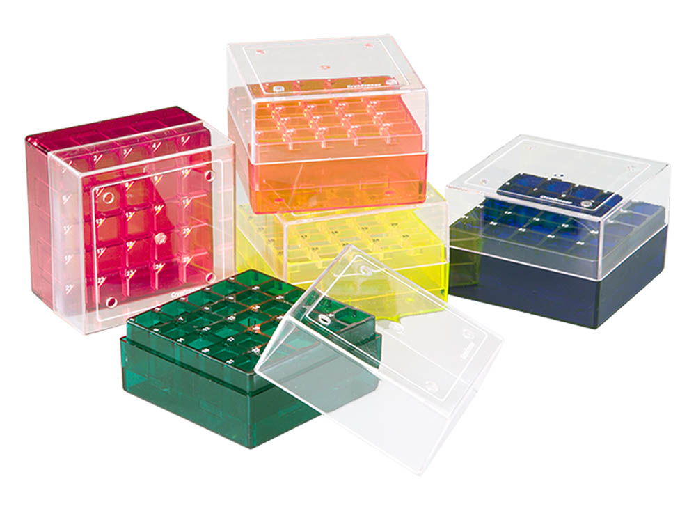 Cryogenic Storage Rack, 1.0 / 1.8mL Tubes, 25-Place, Assorted Colors