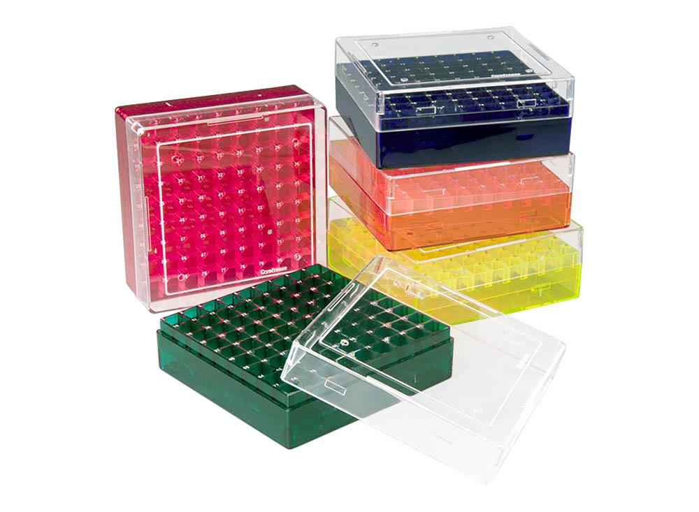 Cryogenic Storage Rack, 1.0 / 1.8mL Tubes, 81-Place, Assorted Colors