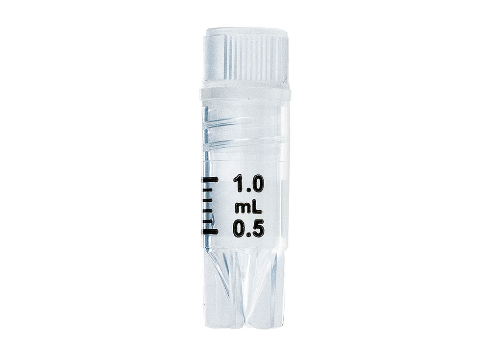 1.0 mL Cryo Tube, Internal Thread, Stargrip&trade; Base, Sterile