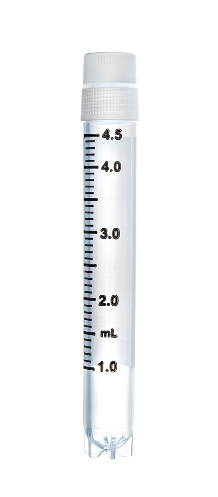 4.5 mL Cryo Tube, External Thread with O-Ring, Stargrip&trade; Base, Sterile