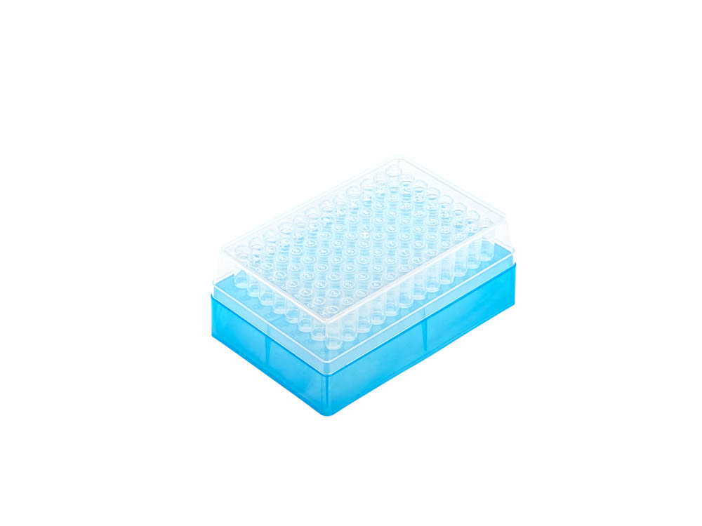 1.2 mL 12-Strip Cluster Tubes in SBS Rack and Lid, Sterile