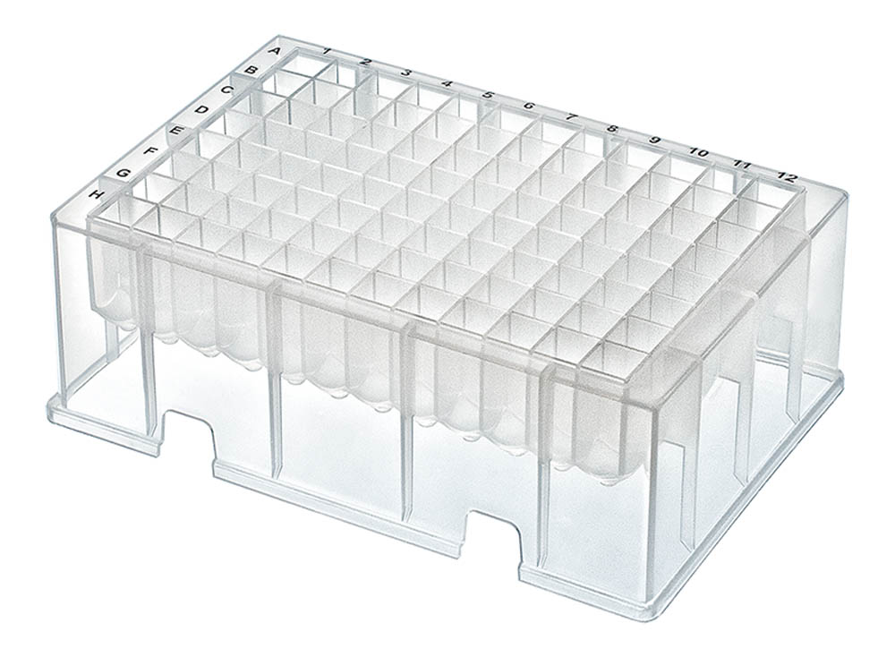 1.1 mL Deep Well Plates, Square, V-Bottom, Sterile